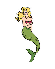 Water Nymph Tattoo Composition