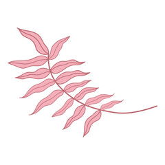 aesthetic element pink leaf flower