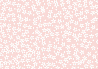 レトロ　桜　イラスト　背景