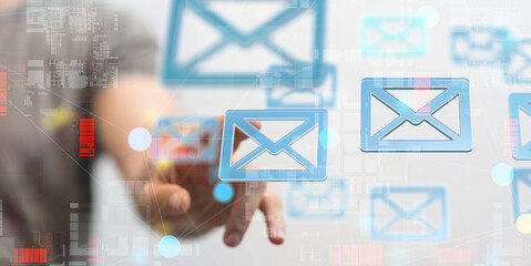 mail communication support contact concept service