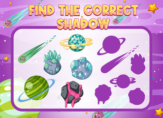 Find the correct shadow, shadow match worksheet for kindergarten student