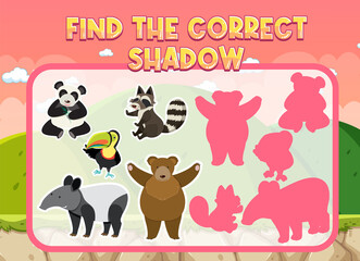 Find the correct shadow, shadow match worksheet for kindergarten student