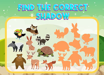 Find the correct shadow, shadow match worksheet for kindergarten student