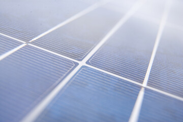 Detail einer Fotovoltaik-Platte für die Stromerzeugung aus erneuerbaren Energiequellen