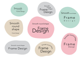 滑らかな円形デザインフレーム