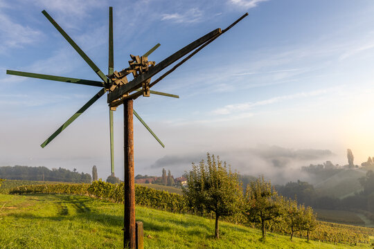 original klapotetz in the south styrian region called Weinstrasse