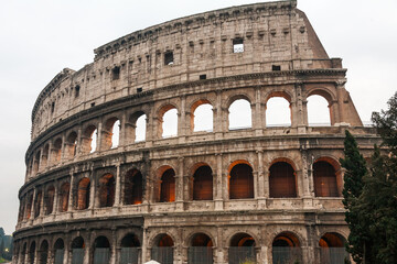 Fototapeta na wymiar Colosseum in Rome (Anfiteatro Flavio)