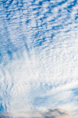 Obraz premium Dramatic white mackerel cloud formations