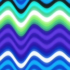 Abstract Colorful Blurred Wavy Stripes Hologram Look Seamless Pattern Trendy Fashion Colors