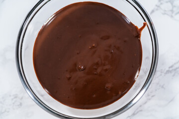 Chocolate ganache cupcake