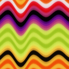 Liquified Colorful Stripes Seamless Abstract Pattern Trendy Fashion Colors Multicolored Design