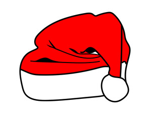 Christmas hat on isolate background