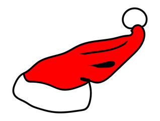 Christmas hat on isolate background