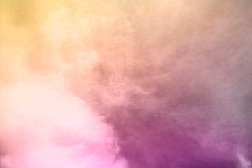 Pink sky with clouds background