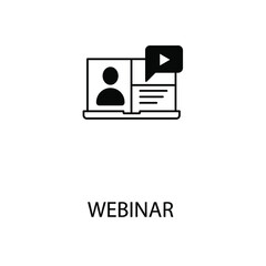 webinar icons  symbol vector elements for infographic web