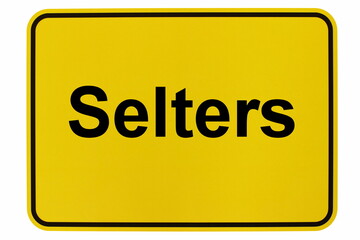 Illustration eines Ortsschildes der Stadt Selters