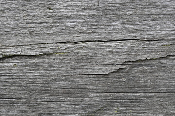 Naklejka premium Weathered wooden background, closeup