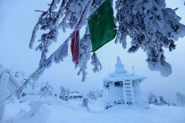 Shedrub Ling - Buddhist temple on Mount Kachkanar, Ural, Russia