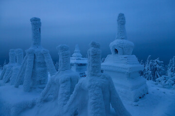 Shedrub Ling - Buddhist temple on Mount Kachkanar, Ural, Russia