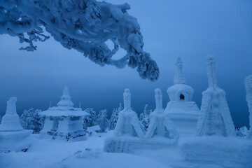 Shedrub Ling - Buddhist temple on Mount Kachkanar, Ural, Russia