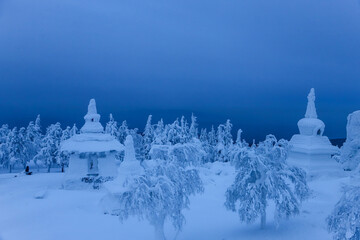 Shedrub Ling - Buddhist temple on Mount Kachkanar, Ural, Russia