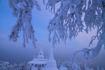 Shedrub Ling - Buddhist temple on Mount Kachkanar, Ural, Russia