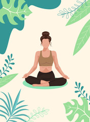 Obraz na płótnie Canvas yoga and meditation
