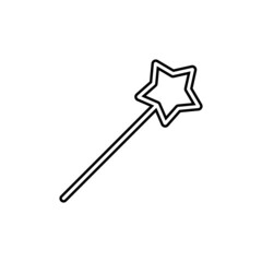 Magic wand icon in line style