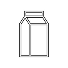 Milk icon in line style