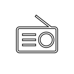 Radio icon in line style