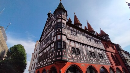 Old city hall of fulda city in Germany