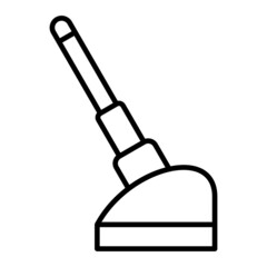 Antenna Vector Outline Icon Isolated On White Background