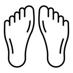 Soles Vector Outline Icon Isolated On White Background