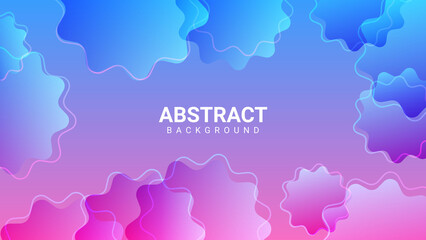geometric abstract background with pink and blue gradient