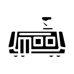 tram city transport glyph icon vector. tram city transport sign. isolated contour symbol black illustration