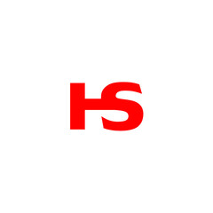 HS H S Initial Logo Vector