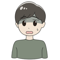嫌悪する男性