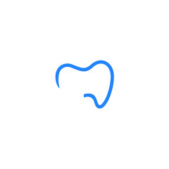 Blue Tooth Dental Logo Vector