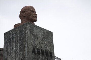 A Lenin monument in Svalbard Norway