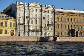 Palais des bords de la Neva à Saint-Pétersbourg. Russie