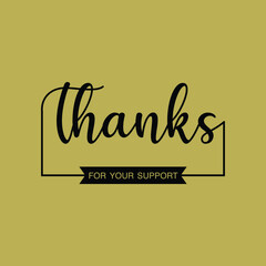 Thank you for your order card illustration vector.