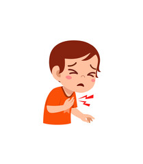 little kid feel unwell when chest hurt
