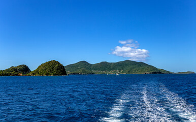 Pain du Sucre Rock, Terre-de-Haut, Iles des Saintes, Les Saintes, Guadeloupe, Lesser Antilles, Caribbean.