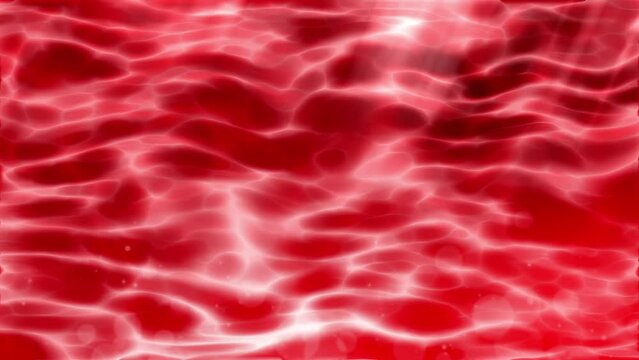 赤い海 バサースト湾 水面 差し込む光 光芒 反射 オーロラ BG02 RED