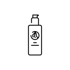 Hair emulsion color line icon. Pictogram for web page