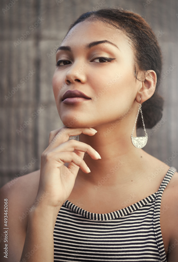 Canvas Prints Confidence is beautiful. Cropped portrait of a beautiful young woman.