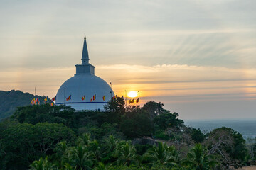Buddhist temple in Mihintale ancient city near Anuradhapura, Sri Lanka.