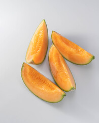 新鮮で美味しい赤肉のメロン