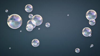 dark soap bubbles background