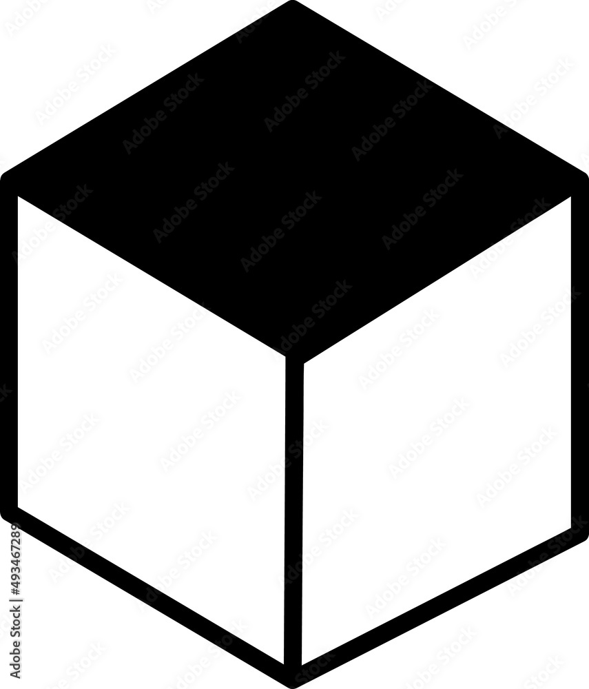 Poster cube. cube icon. sign design. vector on white background..eps